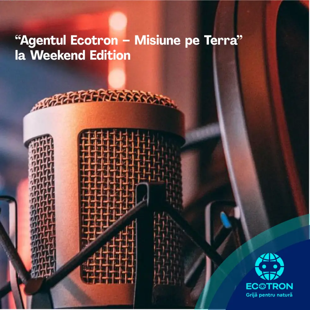 Cristian Gavril, CEO Ecotron, invitat la Radio România Internațional pentru a vorbi despre piesa de teatru „Agentul Ecotron – Misiune pe Terra”