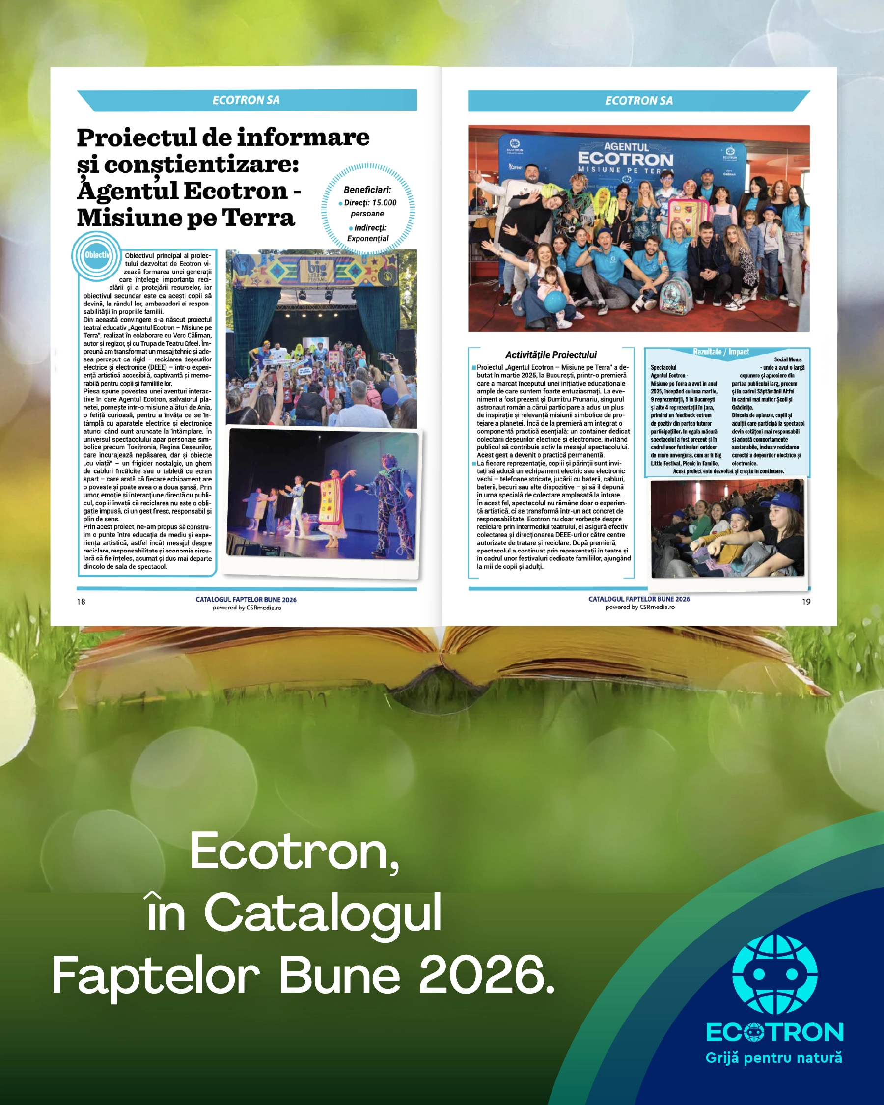 Ecotron, inclus în Catalogul Faptelor Bune